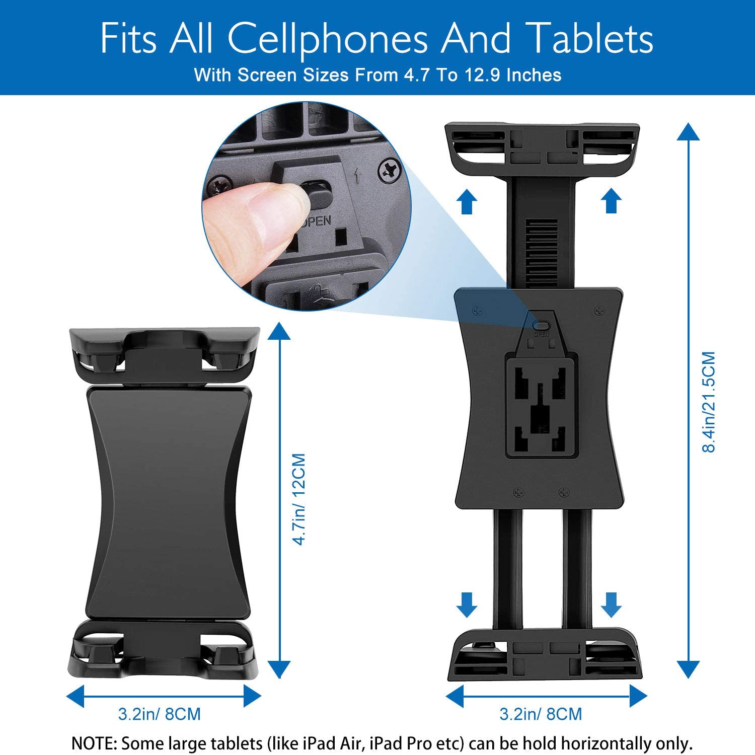 Supporto per treppiede Tablet 47-12,9